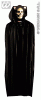 MANTELLO NERO CON CAPPUCCIO CM 142 festa di halloween categoria costumi%20di%20halloween