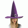 CAPPELLO STREGA IN VELLUTO VIOLA festa di halloween categoria