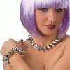 BRACCIALE ARGENTO CON PUNTE festa di halloween categoria