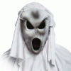 MASCHERA FANTASMA PLASTICA E TESSUTO festa di halloween categoria