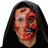 MASCHERA TRASPARENTE PVC ROSSA festa di halloween categoria