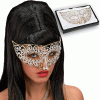 MASCHERA PREZIOSA METALLO STRASS ORO festa di halloween categoria