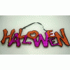 SCRITTA LEGNO HALLOWEEN ARANCIO VIOLA festa di halloween categoria