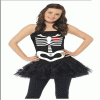 COSTUME CON TUTU DA SCHELETRO festa di halloween categoria