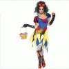 COSTUME BIANCANEVE CADAVERICA DARK M festa di halloween categoria